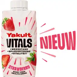 Jumbo Yakult Vitals Strawberry 200ML aanbieding