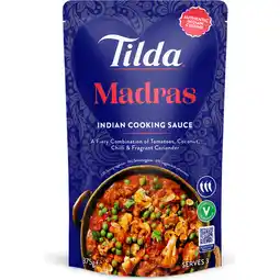 Jumbo Tilda Madras Indian Cooking Sauce 375g aanbieding