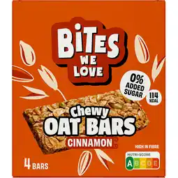 Jumbo BitesWeLove Chewy Oat Bar Cinnamon roll 4 stuks aanbieding