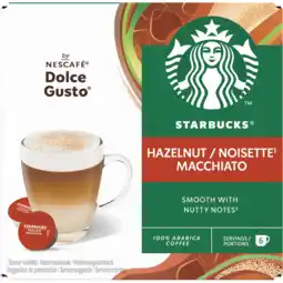 Jumbo Starbucks by Nescafé Dolce Gusto Hazelnootsmaak Macchiato 123 g aanbieding
