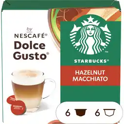 Jumbo Starbucks by Nescafé Dolce Gusto Hazelnootsmaak Macchiato 123 g aanbieding