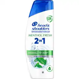 Jumbo Head & Shoulders Menthol Fresh 2in1 Shampoo en Conditioner 250ml aanbieding