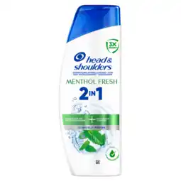 Jumbo Head & Shoulders Menthol Fresh 2in1 Shampoo en Conditioner 250ml aanbieding