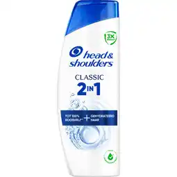 Jumbo Head & Shoulders Classic 2in1 Shampoo en Conditioner 625ml aanbieding