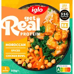 Jumbo Iglo Get Real Marokkaanse Kipbowl 350g aanbieding