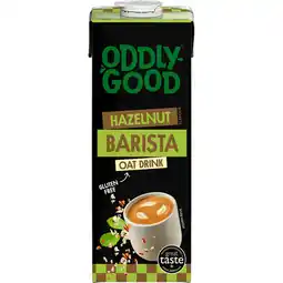 Jumbo Oddlygood Barista Hazelnut Oat Drink 1L aanbieding