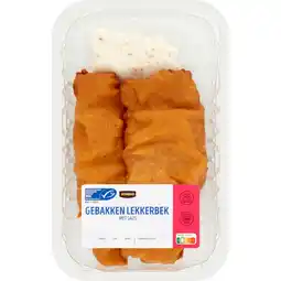 Jumbo Jumbo Gebakken Lekkerbek met Saus ca. 300 g aanbieding