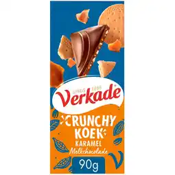 Jumbo Verkade Crunchy Koek Reep Melk Karamel 90g aanbieding