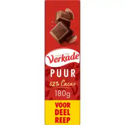 Jumbo Verkade Puur Voordeelreep 180 g aanbieding