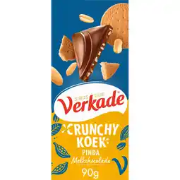 Jumbo Verkade Specials Crunchy Koek Pinda Melkchocolade 90 g aanbieding