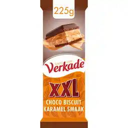 Jumbo Verkade Choco Biscuitreep Karamel 225 g aanbieding