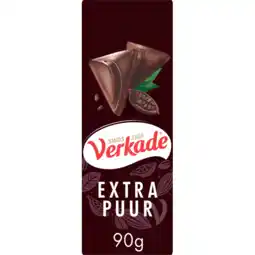 Jumbo Verkade Specials Extra Puur chocolade reep 90 g aanbieding