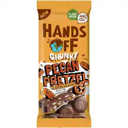 Jumbo Hands Off Chunky Pecan Pretzel & Salted Caramel 100 g aanbieding