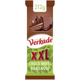 Jumbo Verkade Wafelreep Melk/Hazelnoot 212 g aanbieding