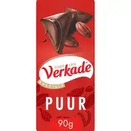 Jumbo Verkade Specials Puur chocolade reep 90 gram aanbieding