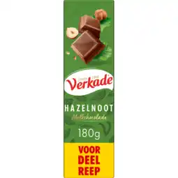 Jumbo Verkade Hazelnoot Melkchocolade Voordeelreep 180 g aanbieding