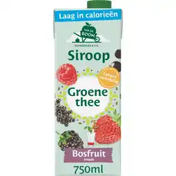 Jumbo Van de Boom Groene Thee Bosfruit Siroop 0,75L aanbieding