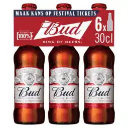 Jumbo Bud Bier Flessen 6 x 30 cl aanbieding