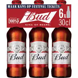 Jumbo Bud Bier Flessen 6 x 30 cl aanbieding