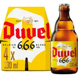 Jumbo Duvel - 6.66% Blond - Fles - 4 x 330ML aanbieding