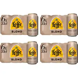 Jumbo Leffe - Blond Belgisch Abdijbier - Blik - 4 x 6 x 330ML aanbieding