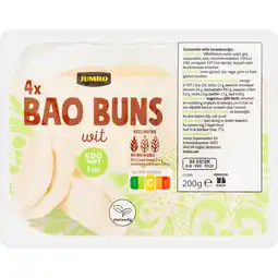 Jumbo Jumbo Bao Buns Wit 4 Stuks aanbieding