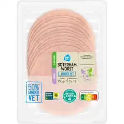 Albert Heijn AH Boterhamworst minder vet aanbieding
