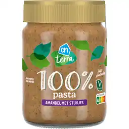 Albert Heijn AH Terra Plantaardig 100% pasta amandel aanbieding
