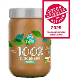 Albert Heijn AH Terra Plantaardig 100% pindakaas naturel aanbieding