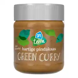 Albert Heijn AH Terra Hartige pindakaas green curry aanbieding