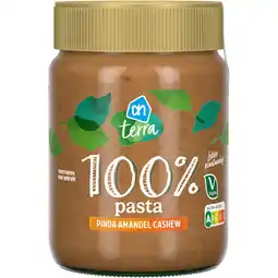 Albert Heijn AH Terra Plantaardig 100% pinda, amandel, cashew aanbieding