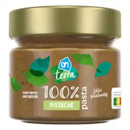 Albert Heijn AH Terra Plantaardig 100% pistachepasta aanbieding