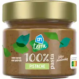 Albert Heijn AH Terra Plantaardig 100% pistachepasta aanbieding