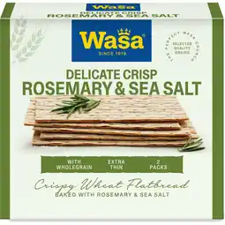 Albert Heijn Wasa Delicate crisp rosemary & salt aanbieding