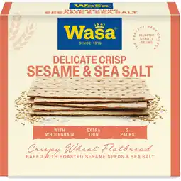 Albert Heijn Wasa Delicate crisp sesame & seasalt aanbieding