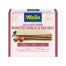 Albert Heijn Wasa Delicate crisp roasted garlic & sea salt aanbieding