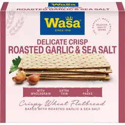 Albert Heijn Wasa Delicate crisp roasted garlic & sea salt aanbieding