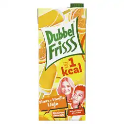Albert Heijn DubbelFrisss 1kcal sinas & vanille ijsje smaak aanbieding