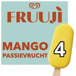 Albert Heijn Ola Fruuji sorbetijs mango passievrucht aanbieding