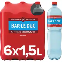 Albert Heijn Bar-le-Duc Mineraalwater koolzuurhoudend 6-pack aanbieding