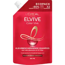 Albert Heijn L'Oréal Paris Elvive Color vive shampoo ecopack aanbieding