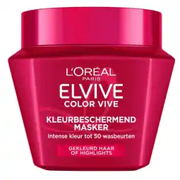 Albert Heijn L'Oréal Paris Elvive Color vive kleurbeschermend haarmasker aanbieding