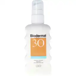 Albert Heijn Biodermal Hydraplus zonnespray spf30 aanbieding