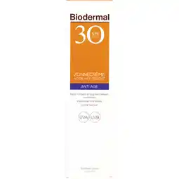 Albert Heijn Biodermal Anti age zonnecreme gezicht spf30 aanbieding
