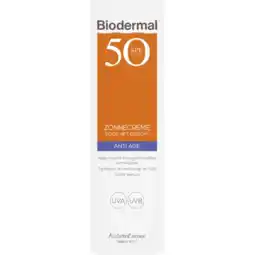 Albert Heijn Biodermal Zonnecremé voor het gezicht spf50+ aanbieding