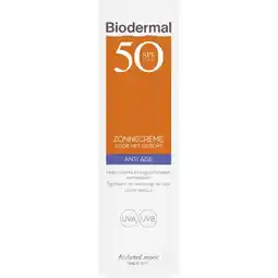 Albert Heijn Biodermal Zonnecremé voor het gezicht spf50+ aanbieding