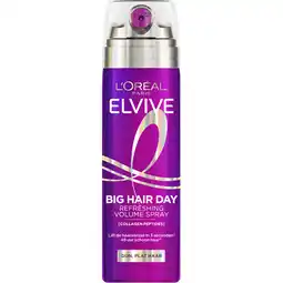 Albert Heijn L'Oréal Paris Elvive Big hair day refreshing volume spray aanbieding