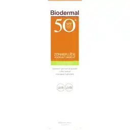 Albert Heijn Biodermal Zonnefluïde spf50 aanbieding
