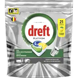 Albert Heijn Dreft Platinum vaatwastabletten citroen aanbieding