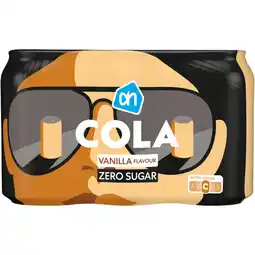 Albert Heijn AH Cola zero sugar vanilla 6-pack aanbieding